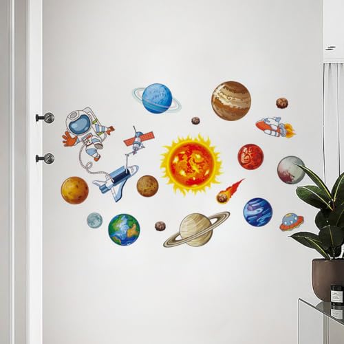 Wand Deko Schlafzimmer Wandtattoo Wohnzimmer - Sonnensystem Planeten Wanddeko Wandaufkleber Wanddeko für Kinderzimmer Sonne Sterne 0217 Wand Deko Schlafzimmer Wandtattoo Wohnzimmer - Sonnensystem Planeten Wanddeko Wandaufkleber Wanddeko für Kinderzimmer Sonne Sterne 0217 von Traziewell