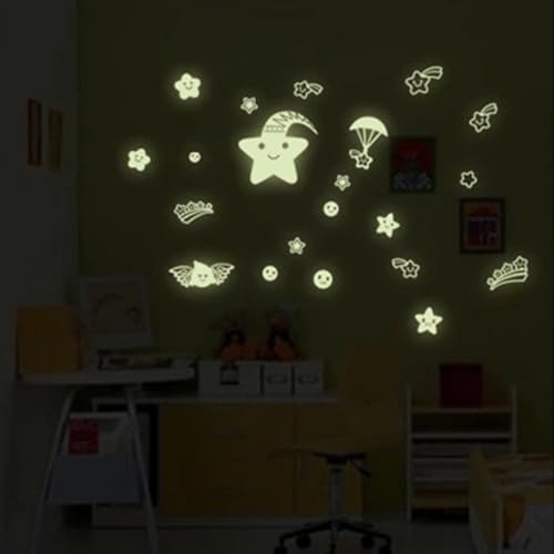 Wanddekorationen Wanddeko Wohnzimmer Leuchtsterne Selbstklebend - Wandsticker Kinderzimmer Aufkleber Leuchtende Sterne 0510 Wanddekorationen Wanddeko Wohnzimmer Leuchtsterne Selbstklebend - Wandsticker Kinderzimmer Aufkleber Leuchtende Sterne 0510 von Traziewell