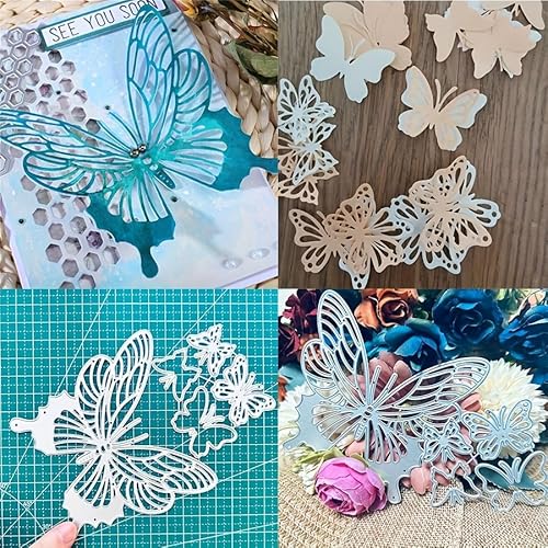2 Stück/Set Schmetterlinge Stanzformen für Kartenherstellung, Schmetterlings-Stanzformen, Metall-Stanzform, Scrapbooking-Stanzformen, DIY geätzte Prägeschablone für Handwerk 2 Stück/Set Schmetterlinge Stanzformen für Kartenherstellung, Schmetterlings-Stanzformen, Metall-Stanzform, Scrapbooking-Stanzformen, DIY geätzte Prägeschablone für Handwerk von Trdxxx