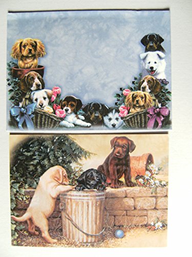 Doppelkarte mit Umschlag, Hunde, 19001, Bild, Hund, Karte, Karten von Tree-Free Greetings
