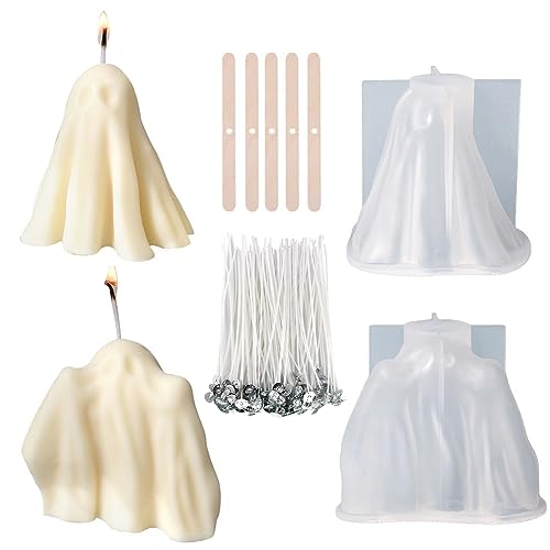 Treedix Specter Harzformen aus Silikon, Geisterkerzenformen, 3D-Epoxidharz-Formen, Harz-Silikonformen für Kerzenherstellung, Zuhause, Garten, Halloween, Weihnachtsdekoration, Harzhandwerk (2 Stück), Treedix Specter Harzformen aus Silikon, Geisterkerzenformen, 3D-Epoxidharz-Formen, Harz-Silikonformen für Kerzenherstellung, Zuhause, Garten, Halloween, Weihnachtsdekoration, Harzhandwerk (2 Stück), von Treedix