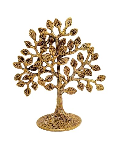 TreegoArt Dekorative Kalpavriksha-Baum-Artefakte aus Messing für Heimdekoration, Schaustück, Tischdekoration, Geschirr, ca 17 cm TreegoArt Dekorative Kalpavriksha-Baum-Artefakte aus Messing für Heimdekoration, Schaustück, Tischdekoration, Geschirr, ca 17 cm von TreegoArt
