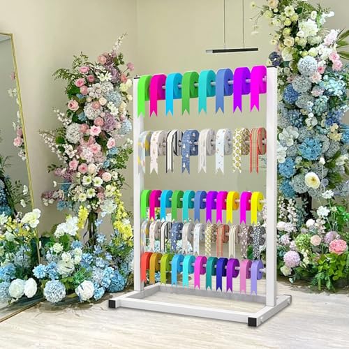 Treesunshine Spulenbandständer, 5 stufiger Bandhalter Organizer Ständer,Bastelband,Aufbewahrungsregal,Bandständer,Band-Organizer mit großer Kapazität für Bastelraum, Konditorei, Blumenladen (Weiß) Treesunshine Spulenbandständer, 5 stufiger Bandhalter Organizer Ständer,Bastelband,Aufbewahrungsregal,Bandständer,Band-Organizer mit großer Kapazität für Bastelraum, Konditorei, Blumenladen (Weiß) von Treesunshine