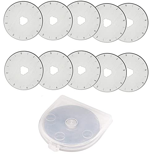 Treki 10 Ersatz-Rundklingen, 28 mm, runde Schneidklingen, Ersatzklingen für Fiskars, Olfa, Truecut & Martelli Rotationsschneider aus Kunststoff Treki 10 Ersatz-Rundklingen, 28 mm, runde Schneidklingen, Ersatzklingen für Fiskars, Olfa, Truecut & Martelli Rotationsschneider aus Kunststoff von Treki