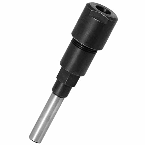 Treki 8 mm Verlängerung für Fräser und Reduzierstück, Verlängerungsstange für Fräser, Verlängerung, mit rundem Schaft, Verlängerungsdorn, für Holzbearbeitung von Treki