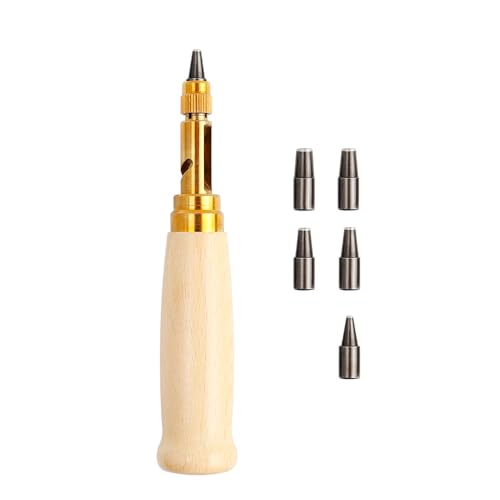 Treki Automatische Lochstanzer Leder Locher Stanze zum Locher 1,5mm-4mm, Leder Locher Kits Stanzwerkzeug Locheisen Satz für Leder Nähen Gürtel Handwerk Treki Automatische Lochstanzer Leder Locher Stanze zum Locher 1,5mm-4mm, Leder Locher Kits Stanzwerkzeug Locheisen Satz für Leder Nähen Gürtel Handwerk von Treki