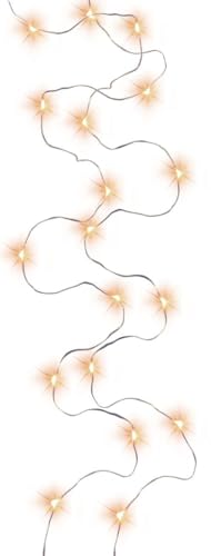 Trend Line LED-Lichterkette Micro Innen 45 cm warmweiß-silber mit Timer Lichterketten von Trend Line