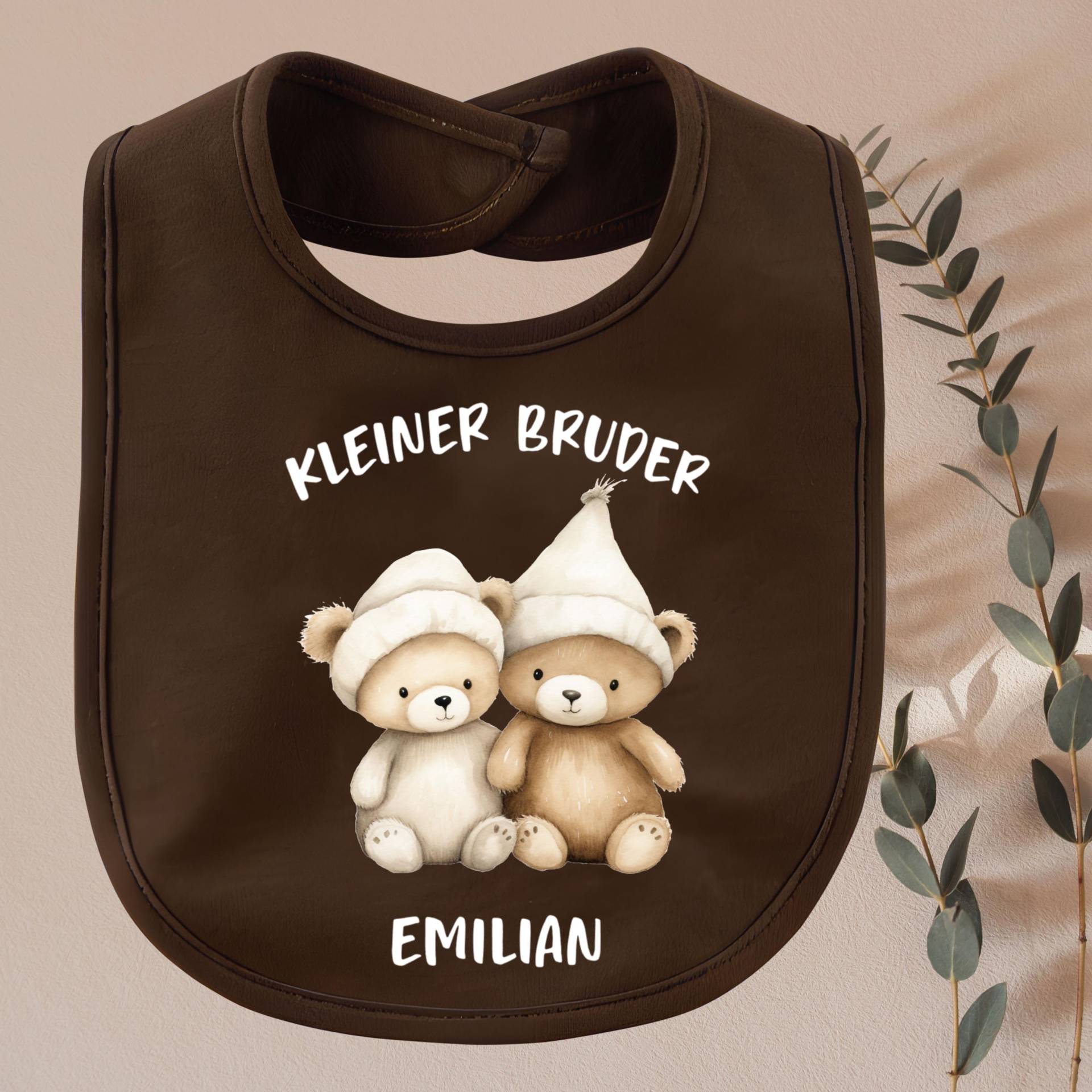 Baby Lätzchen, Viele Farben Erhältlich |Kleiner Bruder| Personalisierbar Mit Namen |Bärchen| Im Geschenkbeutel| Fun Babygeschenk Geburt-Taufe Baby Lätzchen, Viele Farben Erhältlich |Kleiner Bruder| Personalisierbar Mit Namen |Bärchen| Im Geschenkbeutel| Fun Babygeschenk Geburt-Taufe von TrendMama
