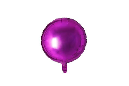 Trendario 20x Folienballon Rund Ø 45cm Helium Luftballon Ballon Folienballons für Hochzeit Geburtstag Jahrestag Geschenk (Pink) von Trendario