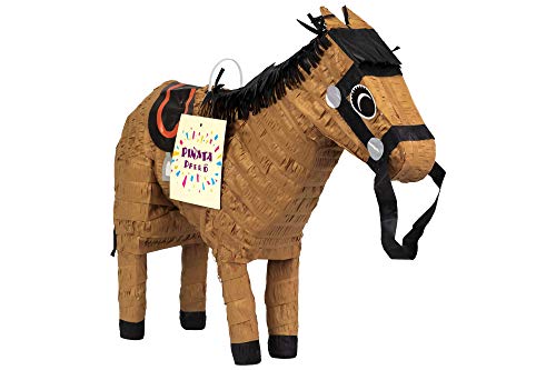 Trendario Pinata Geburtstag Pferd Für Jungen und Mädchen, Ideal zum Befüllen mit Süßigkeiten und Geschenken - Piñata für Kindergeburtstag Spiel, Geschenkidee, Party oder Hochzeit von Trendario
