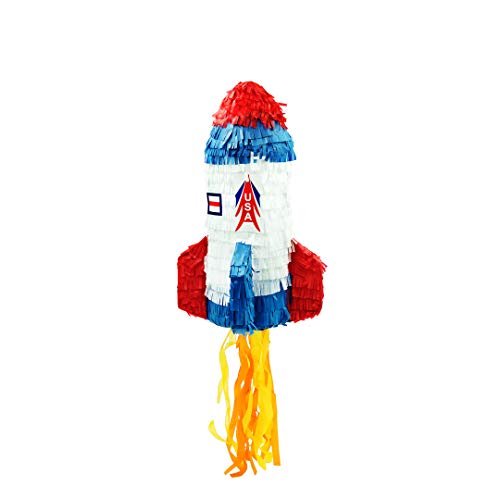 Trendario Pinata Rakete, Ideal zum Befüllen mit Süßigkeiten und Geschenken - Piñata für Kindergeburtstag Spiel, Geschenkidee, Party, Hochzeit Trendario Pinata Rakete, Ideal zum Befüllen mit Süßigkeiten und Geschenken - Piñata für Kindergeburtstag Spiel, Geschenkidee, Party, Hochzeit von Trendario