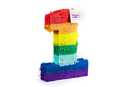 Trendario Pinata Zahl 1, Pinjatta zum Befüllen mit Süßigkeiten und Geschenken - Piñata für Kindergeburtstag Spiel, Geschenkidee, Party, Hochzeit Trendario Pinata Zahl 1, Pinjatta zum Befüllen mit Süßigkeiten und Geschenken - Piñata für Kindergeburtstag Spiel, Geschenkidee, Party, Hochzeit von Trendario