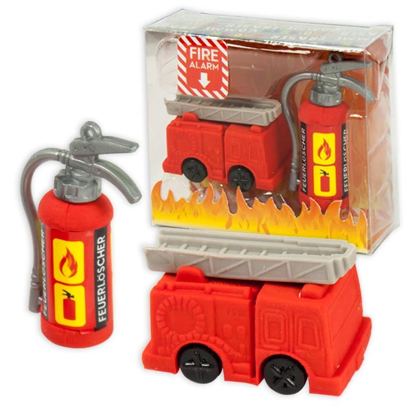 Feuerwehr-Radiergummis im 2er Pack, Mitgebsel Feuerwehrparty Feuerwehr-Radiergummis im 2er Pack, Mitgebsel Feuerwehrparty von Trendhaus Handelsgesellschaft mbH