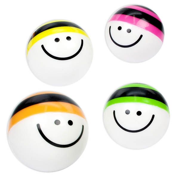 Flummi "Happy Cappy", Hüpfball mit Gesicht und bunter Mütze, 1 Stk. von Trendhaus Handelsgesellschaft mbH