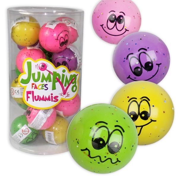 Flummis mit lustigen Gesichtern, Großpack, 18 Stk. Flummis mit lustigen Gesichtern, Großpack, 18 Stk. von Trendhaus Handelsgesellschaft mbH