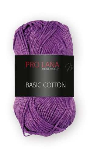 Pro Lana Basic Cotton ca. 125 m 50 g (0045 - Lila) von Trendstern