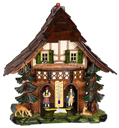 Trenkle Wetterhaus aus dem Schwarzwald mit Holzfiguren TU 865 von Trenkle