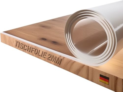 Trente Tischfolie 2mm dick - Tischschutz mit abgeschrägten Kanten - transparente Tischdecke Eckig - Schutztischdecke Größe wählbar - Schutzfolie Abwaschbar - 120x250 cm Trente Tischfolie 2mm dick - Tischschutz mit abgeschrägten Kanten - transparente Tischdecke Eckig - Schutztischdecke Größe wählbar - Schutzfolie Abwaschbar - 120x250 cm von Trente