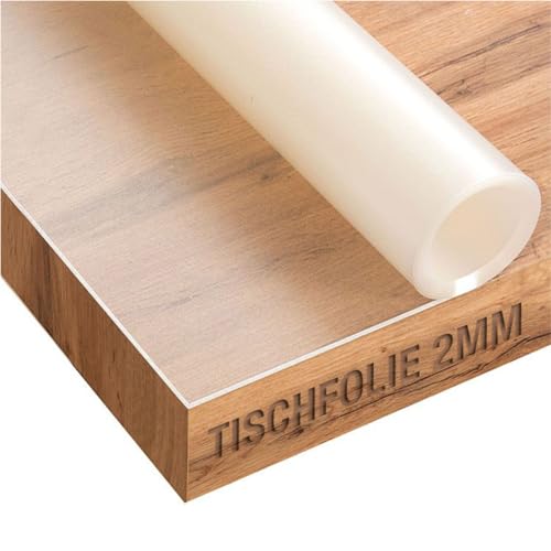 Trente Tischfolie Matt 2mm dick - Tischschutz mit abgeschrägten Kanten - transparente, Matte Tischdecke, besonders geeignet für Glas- & Hochglanztische - Abwaschbar - Größe wählbar - 220x100 cm Trente Tischfolie Matt 2mm dick - Tischschutz mit abgeschrägten Kanten - transparente, Matte Tischdecke, besonders geeignet für Glas- & Hochglanztische - Abwaschbar - Größe wählbar - 220x100 cm von Trente