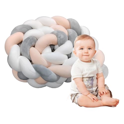 Tresse Knotenkissen, Dekoratives Kissen, Bett Deko Kissen für Kind Schlafzimmer, Sofa-Kissenn für Wohnzimmer, Schlafzimmer (B 3 Meter) von Tresse