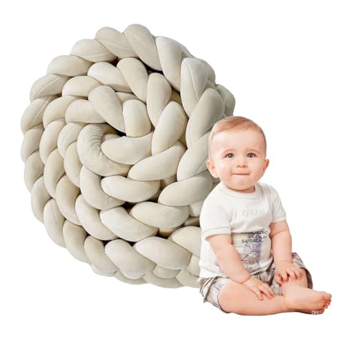 Tresse Knotenkissen, Dekoratives Kissen, Bett Deko Kissen für Kind Schlafzimmer, Sofa-Kissenn für Wohnzimmer, Schlafzimmer (C 2 Meter) von Tresse