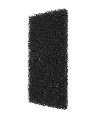 Trevendo Superpad, rechteckig, schwarz - 250 x 115 mm - 20 mm - ideal zur aggressiven Entfernung alter Pflegeprodukte und Beschichtungen von Trevendo