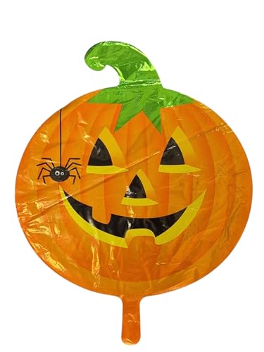 Halloween Kürbis Folienballon, 18 Zoll Kürbis, Halloween Party Dekoration Kürbis mit Spinne Design, Geeignet für Luft oder Helium Halloween Kürbis Folienballon, 18 Zoll Kürbis, Halloween Party Dekoration Kürbis mit Spinne Design, Geeignet für Luft oder Helium von Tri Products