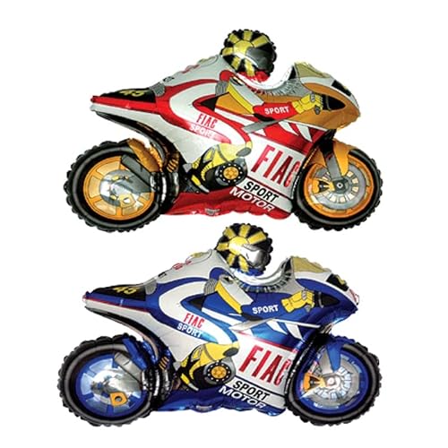 Riesige Super Shape Folienballons XL Groß Kindergeburtstag (Motorrad 96,5 cm) von Tri Products