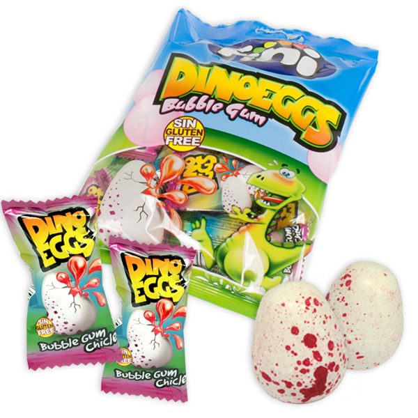Dino-Ei Kaugummis mit saurer Flüssigfüllung, 80g Dino-Ei Kaugummis mit saurer Flüssigfüllung, 80g von Tri d'Aix GmbH