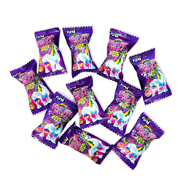 Einhorn Bonbon 10er Pack, mit Füllung, mit Brausepulver im Inneren, 50g Einhorn Bonbon 10er Pack, mit Füllung, mit Brausepulver im Inneren, 50g von Tri d'Aix GmbH