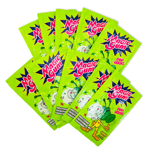 Magic Gum Saurer Apfel 10er Pack, Knister-Kaugummi Magic Gum Saurer Apfel 10er Pack, Knister-Kaugummi von Tri d'Aix GmbH