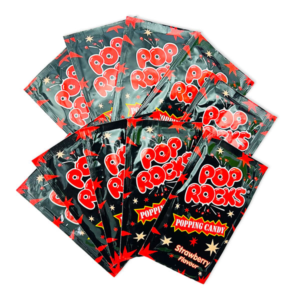 Pop Rocks Erdbeer 10er Pack, extra großer Knisterspaß Pop Rocks Erdbeer 10er Pack, extra großer Knisterspaß von Tri d'Aix GmbH