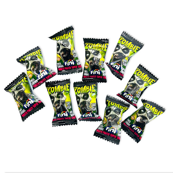 Zombie Zungenmaler 10er Pack Bonbons, grün & sauer, mit Kaugummi Zombie Zungenmaler 10er Pack Bonbons, grün & sauer, mit Kaugummi von Tri d'Aix GmbH