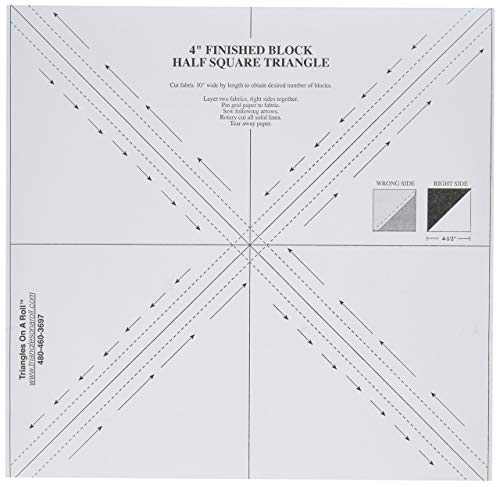 Triangles On A Roll Dreiecke auf Einer Rolle 50 FT 4-Zoll fertige Größe 6,4 Papier Grid von Triangles On A Roll