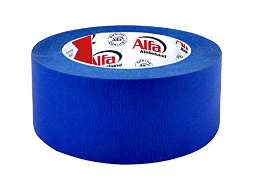 1x Blue Tape in blau 50 mm x 50 m blaues Klebeband Kreppband für den 3D Druck von Trijexx