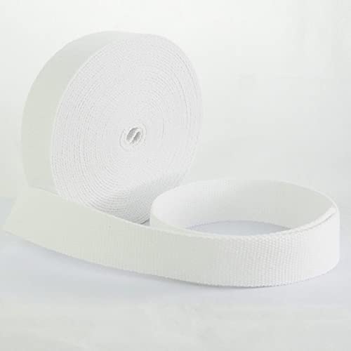 Trimit 10 mtr Rolle von 30 mm weiß Baumwolle Gurtband von Trimz