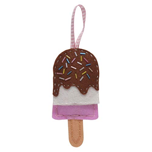 Trimits GCK057 Filz-Dekorationsset EIS Lolly, 12 x 6 cm, Eislutscher, 12 x 6cm Trimits GCK057 Filz-Dekorationsset EIS Lolly, 12 x 6 cm, Eislutscher, 12 x 6cm von Trimits