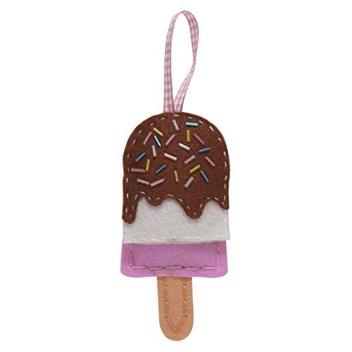 Trimits GCK057 Filz-Dekorationsset EIS Lolly, 12 x 6 cm, Eislutscher, 12 x 6cm von HI-TACK