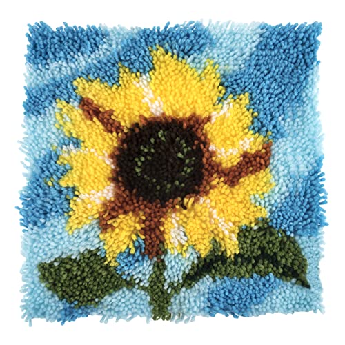 Trimits GCK098 Knüpfhaken-Set, sonnenblume, 30 x 30cm von HI-TACK