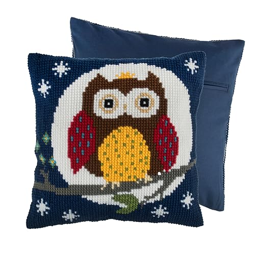 Trimits GCS59 Kreuzstich-Kissen-Set, Night Owl, 40 x 40cm (16 x 16in) von Trimits