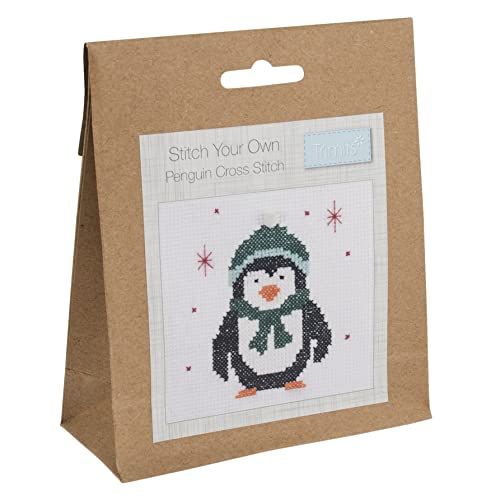 Trimits Mini-Kreuzstich-Set, 13 x 13 cm, Pinguin Trimits Mini-Kreuzstich-Set, 13 x 13 cm, Pinguin von Trimits