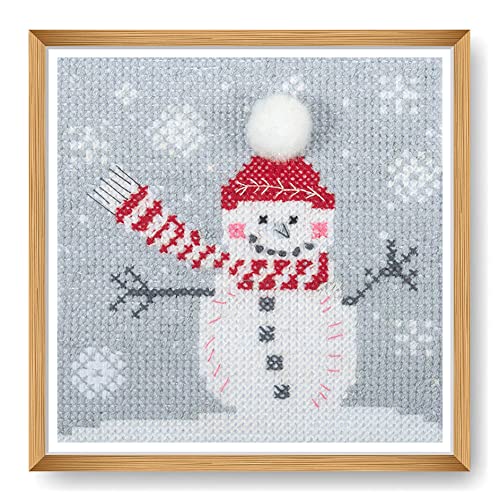 Trimits Mini-Kreuzstich-Set, 13 x 13 cm, Schneemann Trimits Mini-Kreuzstich-Set, 13 x 13 cm, Schneemann von Trimits
