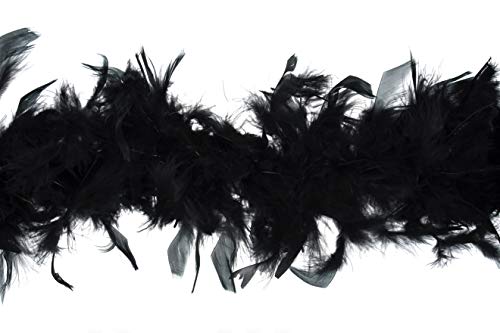 Trimits TD0076 Marabou-Federboa, Schwarz, 1.8 metre x 12 cm von Trimits