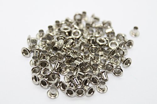 100 x 2 mm silberne Ösen für Bekleidung und Lederhandwerk – Ösen zum Anbringen von Bändern, Schnürungen und Stoff in Kunst- und Nähprojekten – ideal für Taschen, Scrapbooking und Kleidungsreparatur 100 x 2 mm silberne Ösen für Bekleidung und Lederhandwerk – Ösen zum Anbringen von Bändern, Schnürungen und Stoff in Kunst- und Nähprojekten – ideal für Taschen, Scrapbooking und Kleidungsreparatur von Trimming Shop