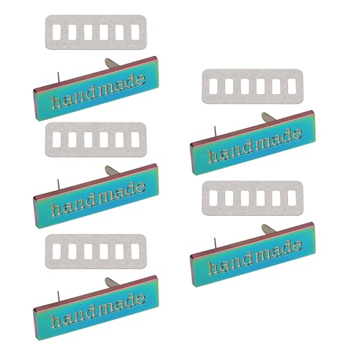 5 Stück Trimming Shop Handgefertigte Metalletiketten Gravierte Häkeletiketten Rechteckige Legierung Handgemachte Handwerk Tags DIY Nähen Etiketten für Taschen Kleidung Lederwaren Schmuck und Geschenke 5 Stück Trimming Shop Handgefertigte Metalletiketten Gravierte Häkeletiketten Rechteckige Legierung Handgemachte Handwerk Tags DIY Nähen Etiketten für Taschen Kleidung Lederwaren Schmuck und Geschenke von Trimming Shop