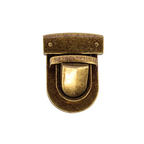 Catch Tuck Lock Verschluss Schnalle Geldbörsenverschluss Daumenschloss für Ledertasche, Geldbörse, Handtasche, Scrapbooking, Kunst und Handwerk, DIY-Projekte, Bronze, 32 mm x 24 mm, 2 Stück Catch Tuck Lock Verschluss Schnalle Geldbörsenverschluss Daumenschloss für Ledertasche, Geldbörse, Handtasche, Scrapbooking, Kunst und Handwerk, DIY-Projekte, Bronze, 32 mm x 24 mm, 2 Stück von Trimming Shop