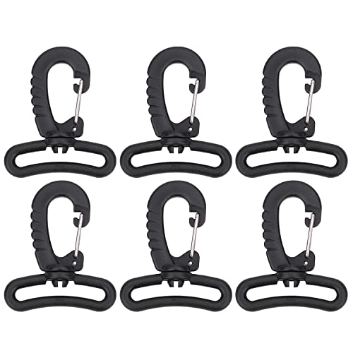 KAM 100 Stück Kunststoff Drehgelenk Karabinerverschluss Trigger Clips Rotary Buckle Haken für Rucksack, Reisetasche, Gurtband, Schultertasche, Handtasche und Geldbörse, 38 mm, Schwarz KAM 100 Stück Kunststoff Drehgelenk Karabinerverschluss Trigger Clips Rotary Buckle Haken für Rucksack, Reisetasche, Gurtband, Schultertasche, Handtasche und Geldbörse, 38 mm, Schwarz von Trimming Shop