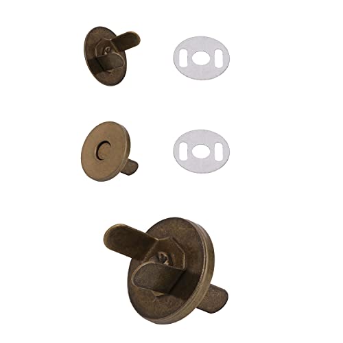 Magnetverschlüsse / Magnetknöpfe für Handtaschen, Taschen und zum Basteln, Magnetknöpfe, Gegenstücke und jeweils 2 Unterlegscheiben, Metall, 18 mm, metall, bronze, 2er-Set Magnetverschlüsse / Magnetknöpfe für Handtaschen, Taschen und zum Basteln, Magnetknöpfe, Gegenstücke und jeweils 2 Unterlegscheiben, Metall, 18 mm, metall, bronze, 2er-Set von Trimming Shop