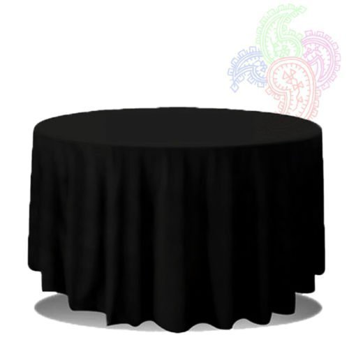 Schwarze Runde Tischdecke Leinen Bankett Poly Nahtlos Tischdecke ALLE GRÖßEN ERHÄLTLICH - Schwarz, 274cm Schwarze Runde Tischdecke Leinen Bankett Poly Nahtlos Tischdecke ALLE GRÖßEN ERHÄLTLICH - Schwarz, 274cm von Trimming Shop