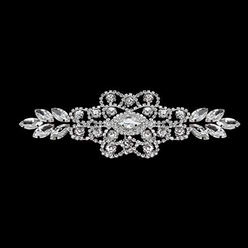 Trimming Shop Strassstein Diamant Silber Hochzeit Zum Aufnähen Motiv Kristall 65 von Trimming Shop
